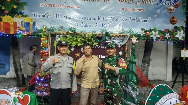 Koordinasi Efektif TNI – POLRI Amankan Kegiatan Ibadah Natal 2024 Wilayah Kota Cirebon