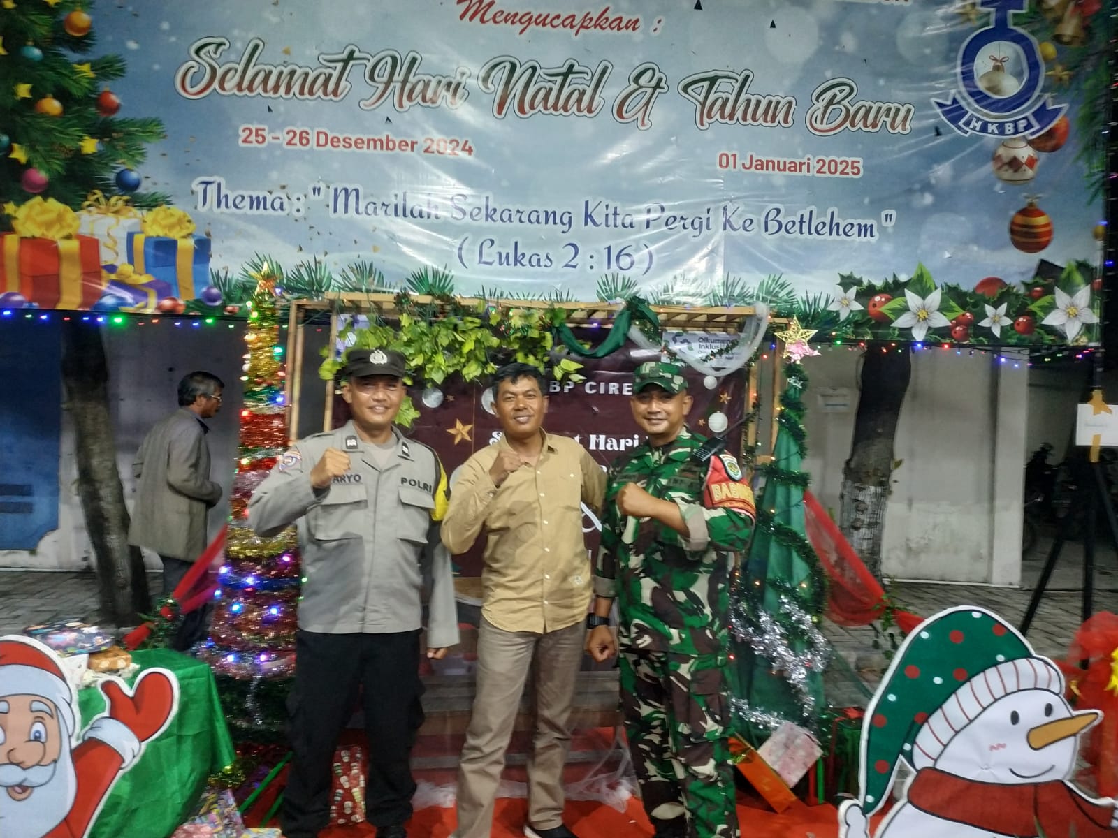 Koordinasi Efektif TNI – POLRI Amankan Kegiatan Ibadah Natal 2024 Wilayah Kota Cirebon