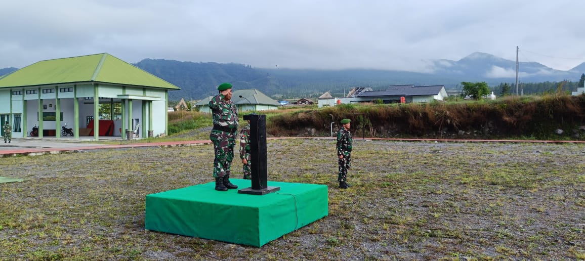 Kodim 0119/BM Gelar Upacara Bendera Hari Senin