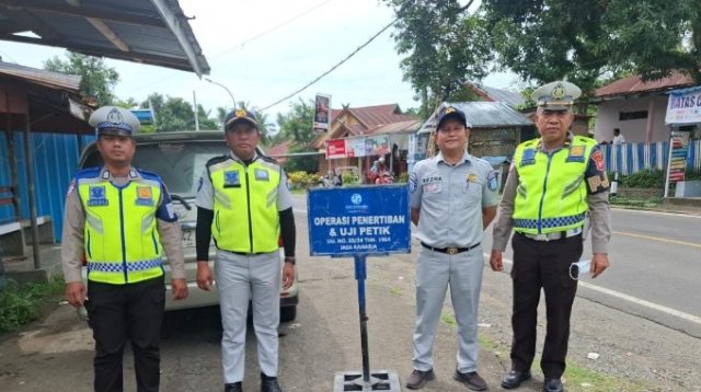 PT Jasa Raharja Bersama Kepolisian Gelar Ops Penertiban dan Uji Petik IWKBU