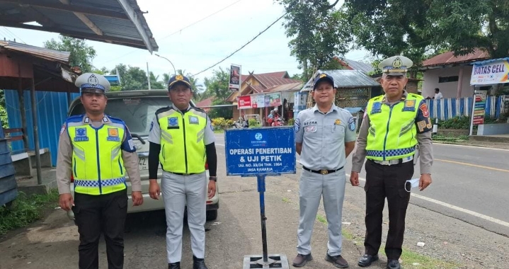 PT Jasa Raharja Bersama Kepolisian Gelar Ops Penertiban dan Uji Petik IWKBU