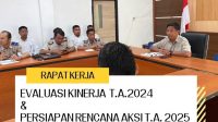 Kepala KANTAH Kabupaten Bima Pimpin Rapat Kerja Monev T.A. 2024 & Rencana Aksi T.A. 2025