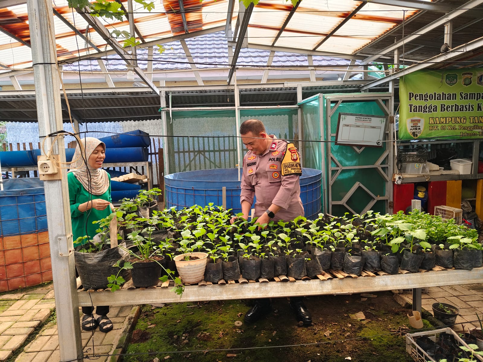 Pembinaan Pekarangan Ketahanan Pangan, Polisi Ajak Masyarakat Tingkatkan Produksi Pangan