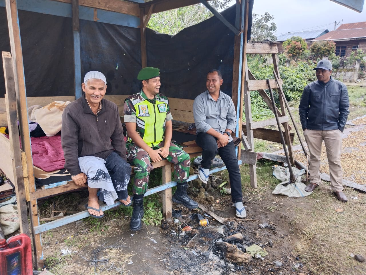 Monitoring Wilayah Dan Komsos, Upaya Babinsa Menjaga Kamtibmas