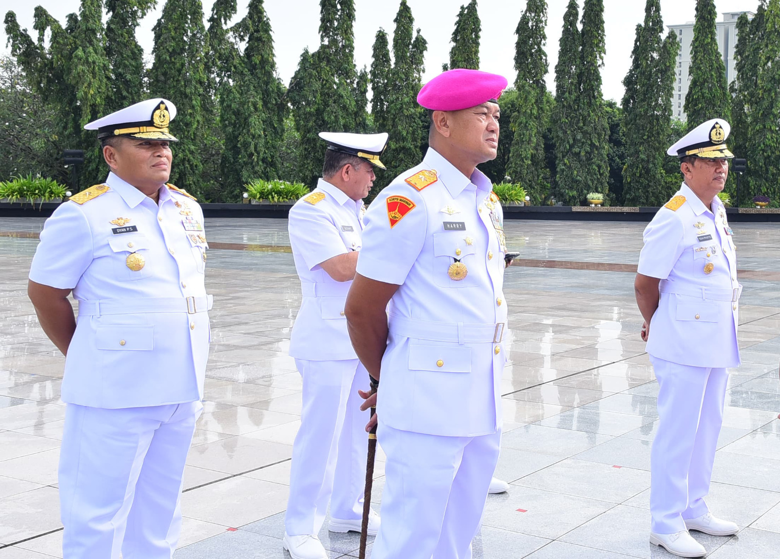 DANLANTAMAL III JAKARTA IKUTI UPACARA ZIARAH NASIONAL PERINGATAN HARI DHARMA SAMUDERA TAHUN 2025 DI TMPNU KALIBATA