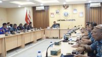 DANLANTAMAL III JAKARTA LAKSANAKAN KOORDINASI DENGAN INSTANSI MARITIM DALAM RANGKA EVALUASI PELAKSANAAN PEMBONGKARAN PAGAR LAUT