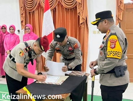 Kapolres Konawe Selatan Pimpin Langsung Serah Terima Jabatan, Belasan Perwira Berpindah Tugas dan Jabatan