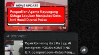 Wow, Ketua Pengadilan Agama Kayuagung Ancam Laporkan Wartawan ke Polisi