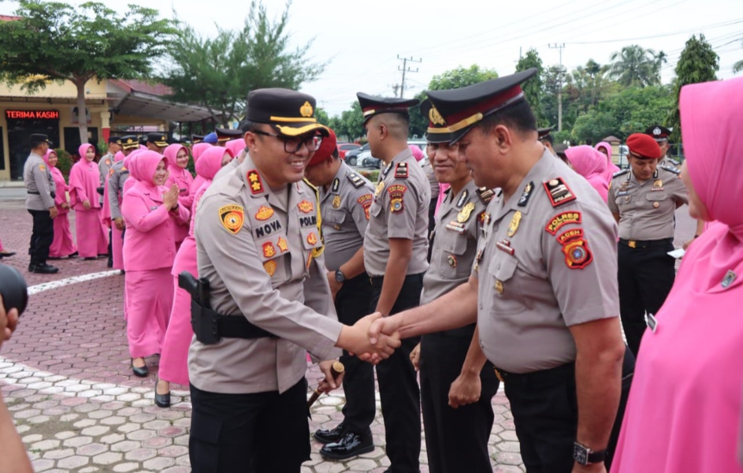 51 Personel Polres Aceh Timur Naik Pangkat