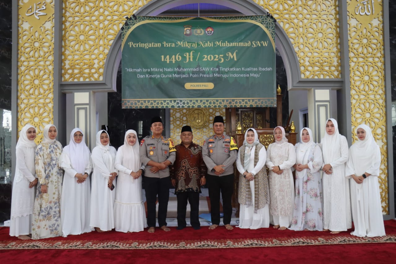 Memaknai Spiritualitas Untuk Profesionalisme Polri Presisi, Polres PALI Peringati Isra Miraj 1446 H