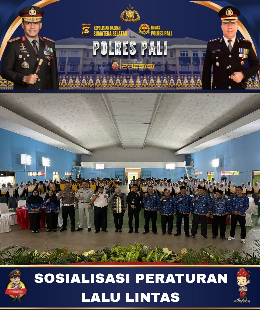 Polres PALI Gelar Sosialisasi Peraturan Lalu Lintas Tahun 2025