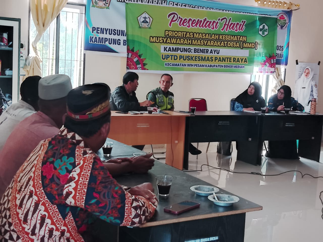 Dukung Kesehatan, Babinsa Hadiri Acara Presentasi Di Wilayah