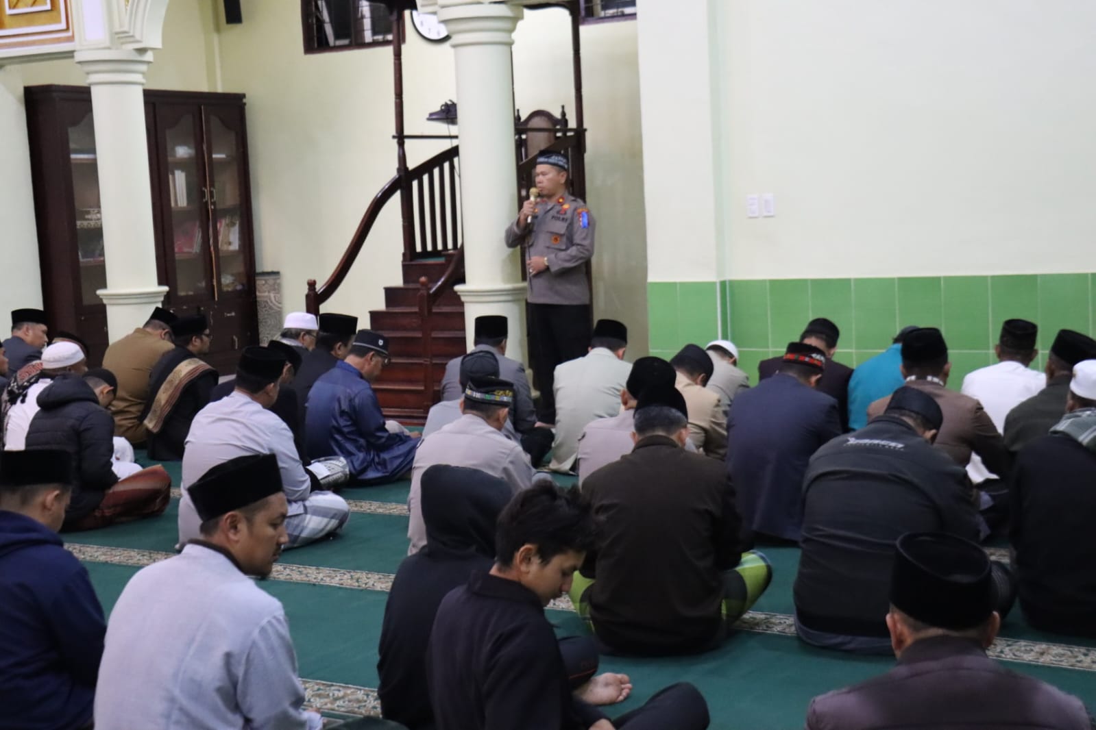 Safari Subuh, Wakapolres Ucap Terima Kasih Tahapan Pilkada Aman Dan Sampaikan Pesan Kamtibmas Sambut Bulan Suci Ramadhan 1446 H