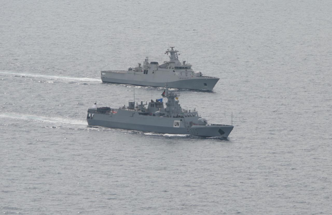 PERKUAT INTEROPERABILITAS ANTAR KAPAL, SATGAS MTF TNI KONGA XXVIII-P/UNIFIL LAKSANAKAN ADVANCE MANEUVERING EXERCISE DI LAUT MEDITERANIA