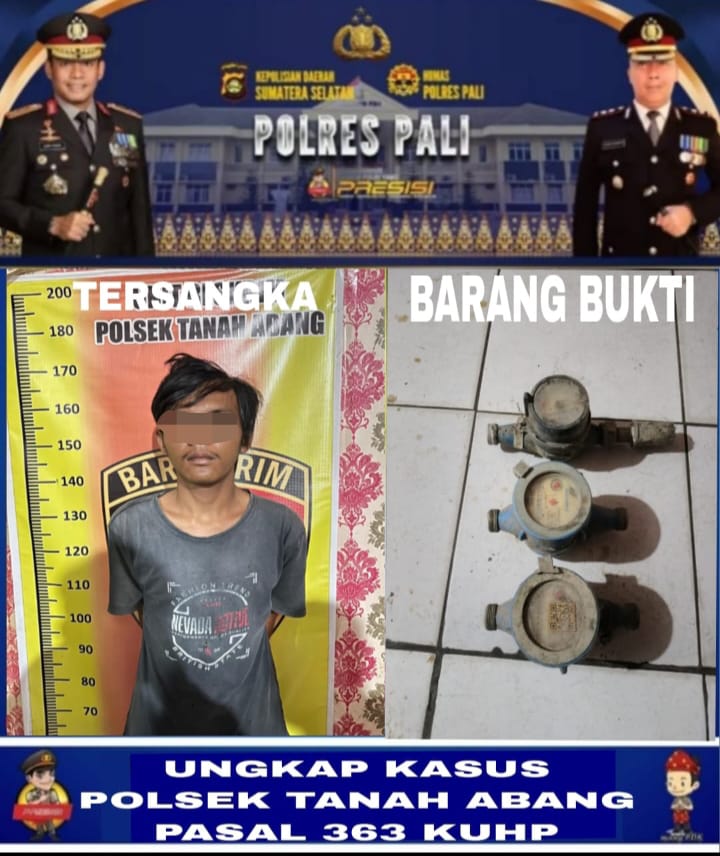 Terduga Pelaku Pencuri Water Meter Air PDAM Ditangkap Polisi 