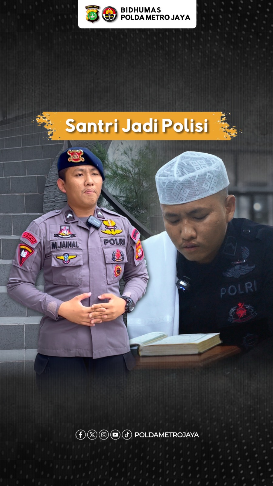 Kisah Inspiratif! Bripda Zainal, Santri yang Kini Jadi Anggota Brimob