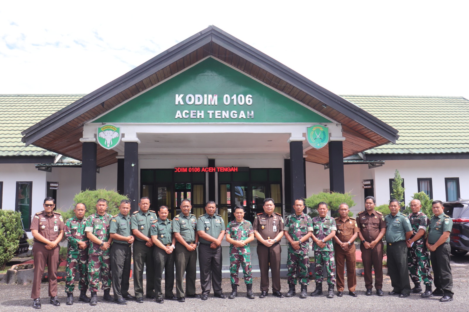 Gelar Sosialisasi, Asisten Bidang Pidana Militer Kejaksaan Tinggi Aceh Kunjungi Kodim 0106/Aceh Tengah