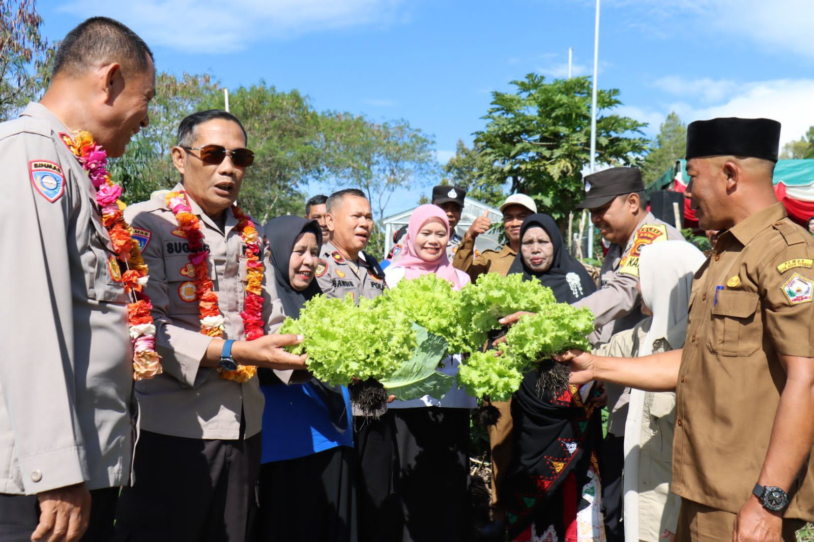 Dirbinmas Polda Aceh Tinjau Pekarangan Pangan Bergizi Di Aceh Tengah