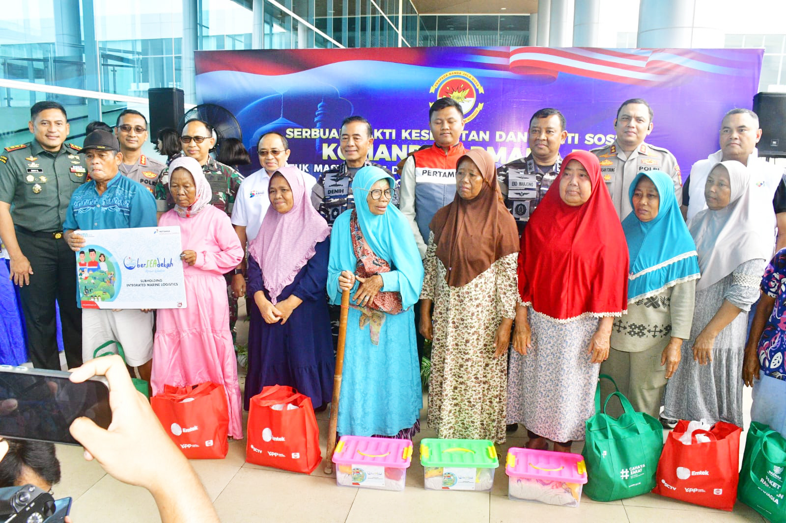 LANTAMAL III JAKARTA HADIRI KEGIATAN SERBUAN BAKTI SOSIAL DAN BAKTI KESEHATAN KOARMADA RI UNTUK MASYARAKAT PESISIR