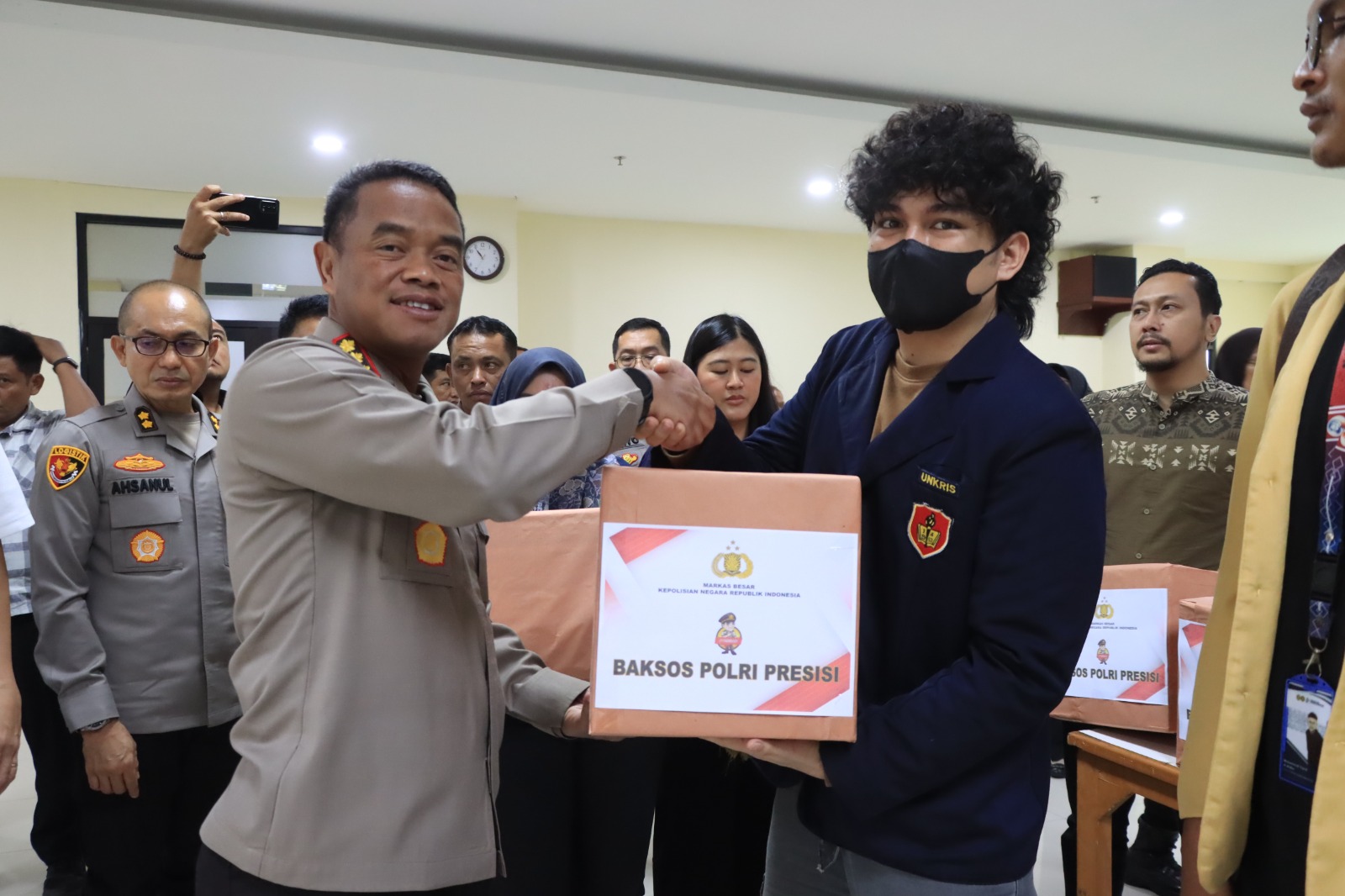 Polres Metro Bekasi Kota Gandeng Mahasiswa dan OKP Gelar Baksos Sambut Ramadhan