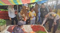 Jelang Bulan Suci Ramadhan, Polsek Penukal Utara Bapokting di Pasar Tradisional Desa Tanding Marga