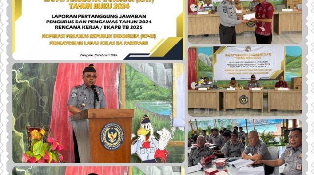 Dukung INKOPASINDO, KP-RI Pengayoman Lapas IIA Parepare Gelar Rapat Anggota Tahunan (RAT) Tahun Buku 2024