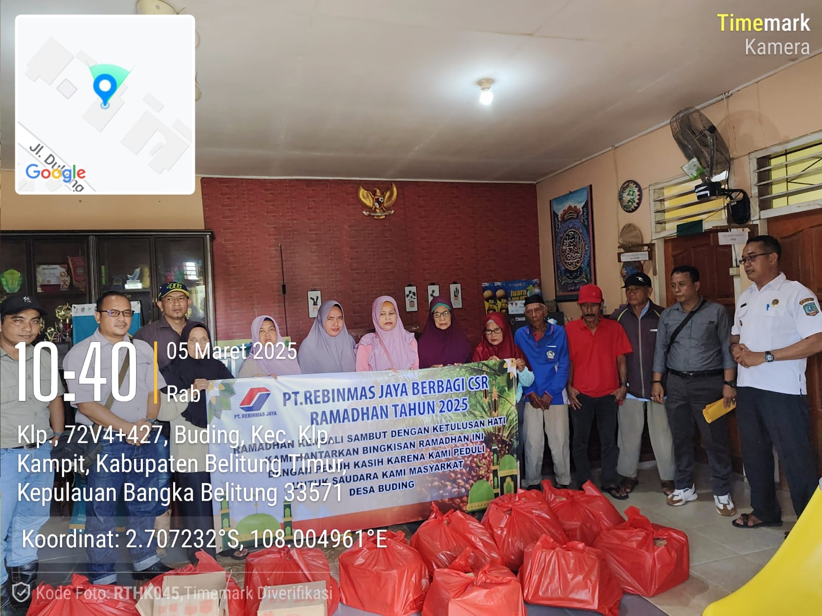 Di Bulan Suci Ramadhan, PT Rebinmas Jaya Salurkan Bantuan Sembako ke 7 Desa