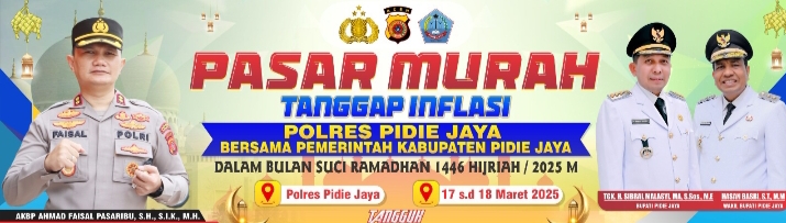 Polres Pidie Jaya & Pemkab Gelar Pasar Murah: Beli Kebutuhan Pokok Lebih Hemat!